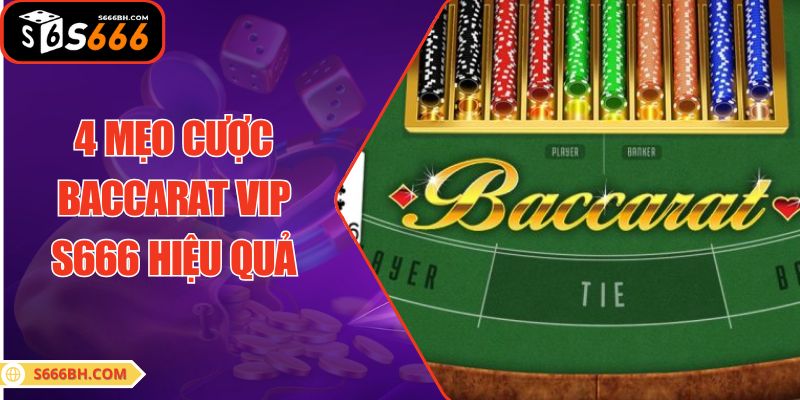 4 mẹo cược Baccarat VIP S666 hiệu quả